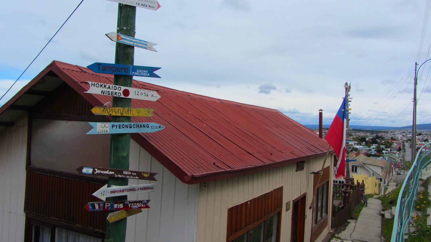 Distancies of some original towns of immigrants to Punta Arenas